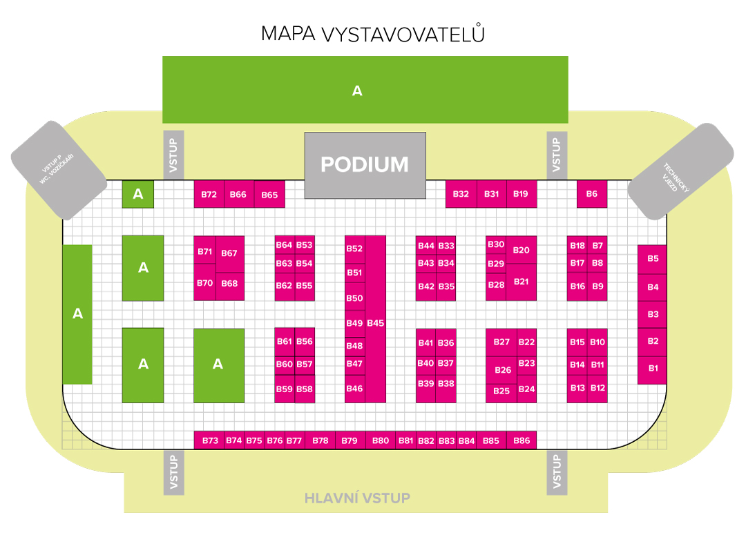 Mapa rozmístění | EDUCA WEEK Liberec